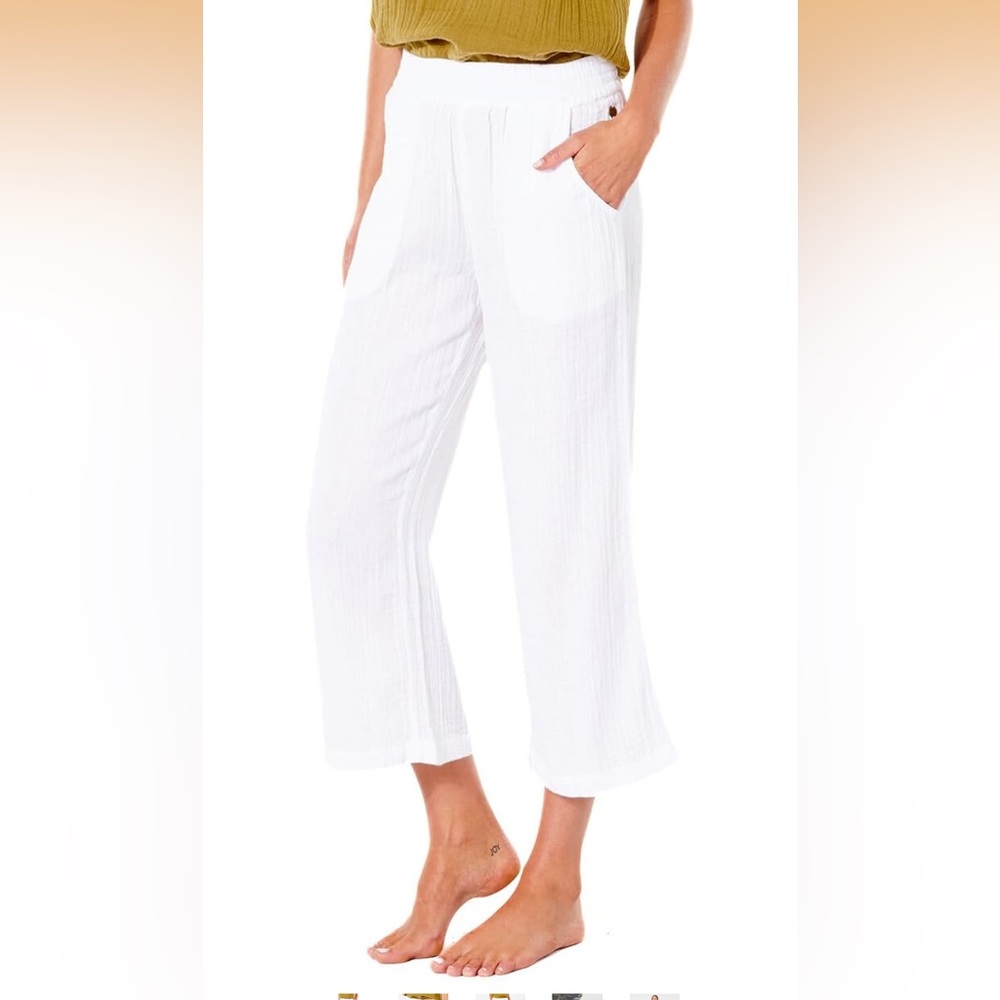 NWT Rip Curl Women's Premium Surf Beach Pants size small white